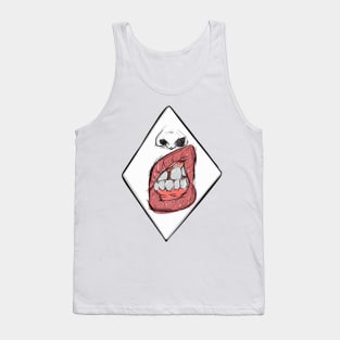 Sketch Style - Mouth Tank Top